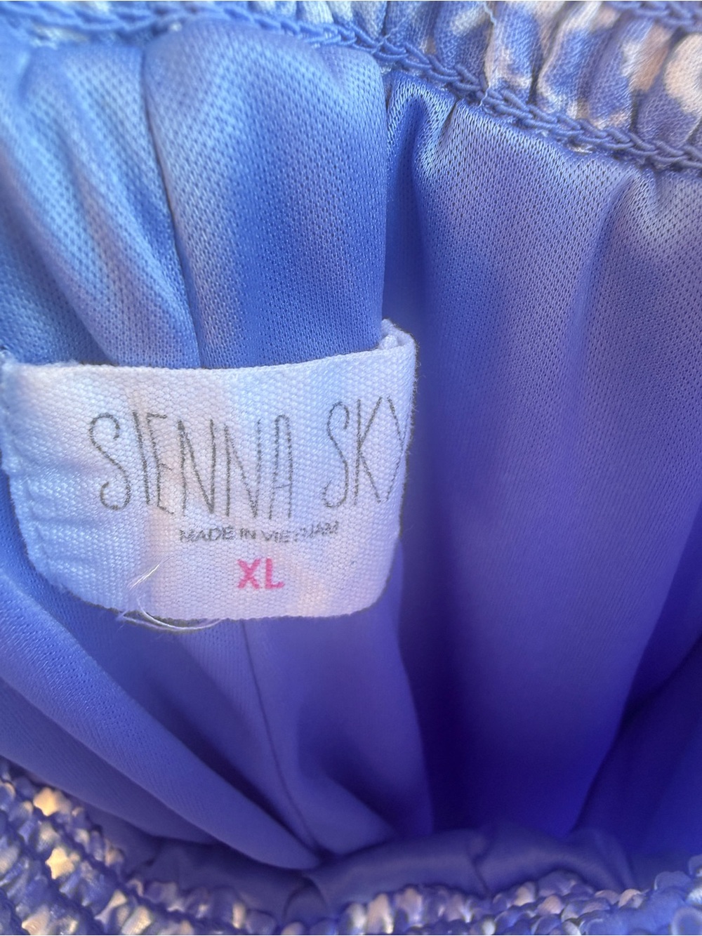 Sienna Sky Smocked Waist Light Blue Floral Wide Leg Pants - Picture 5 of 8